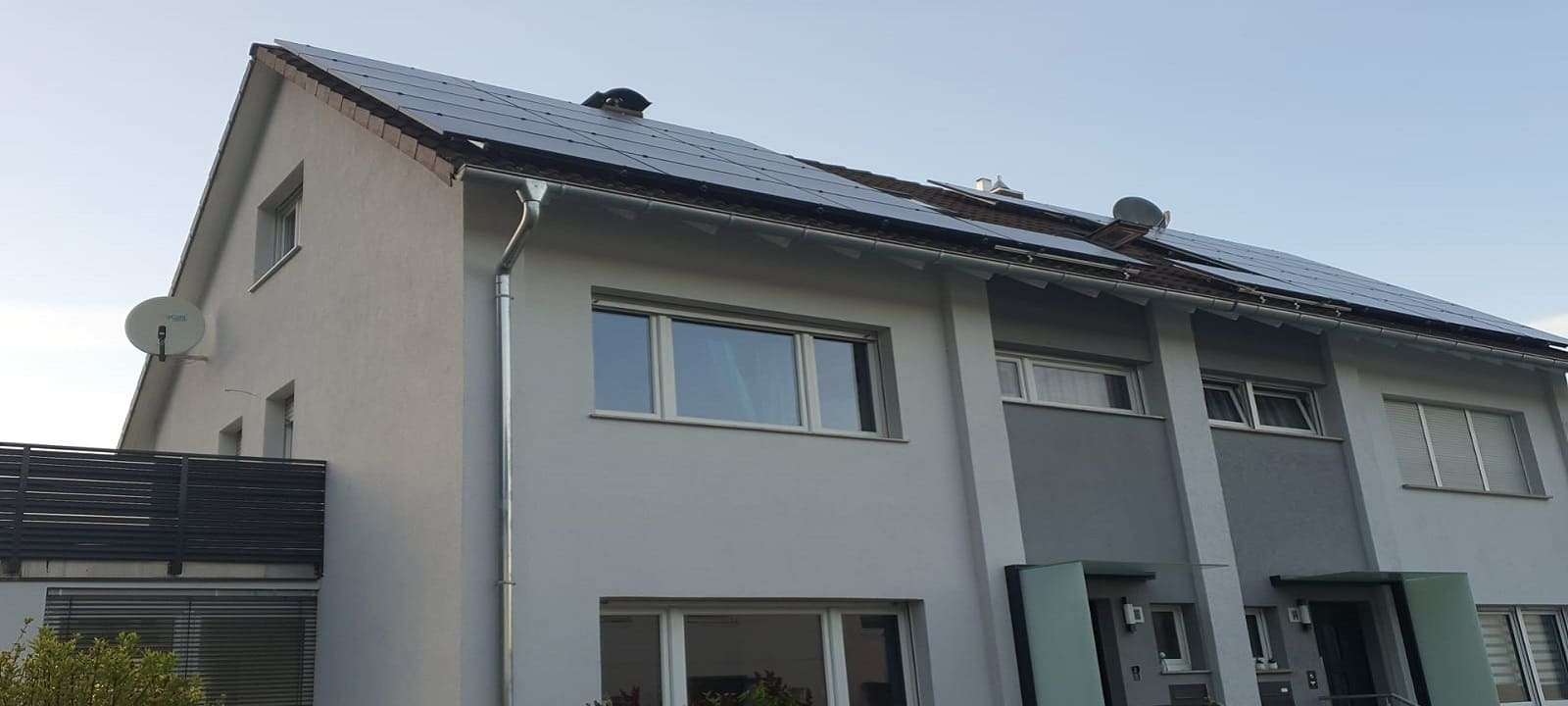 Zweimal 7 kwp PV-Anlage für Zweidoppelhaushälften